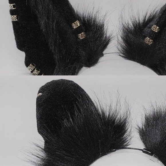Animal Fur Headband Wolf Fox Jackal Ears Cosplay Fancy Dress Accessory main image 6